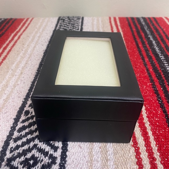 3 Slot Locking Watch Box Organizer Display Case with Key & Glass Window Black - Picture 5 of 14